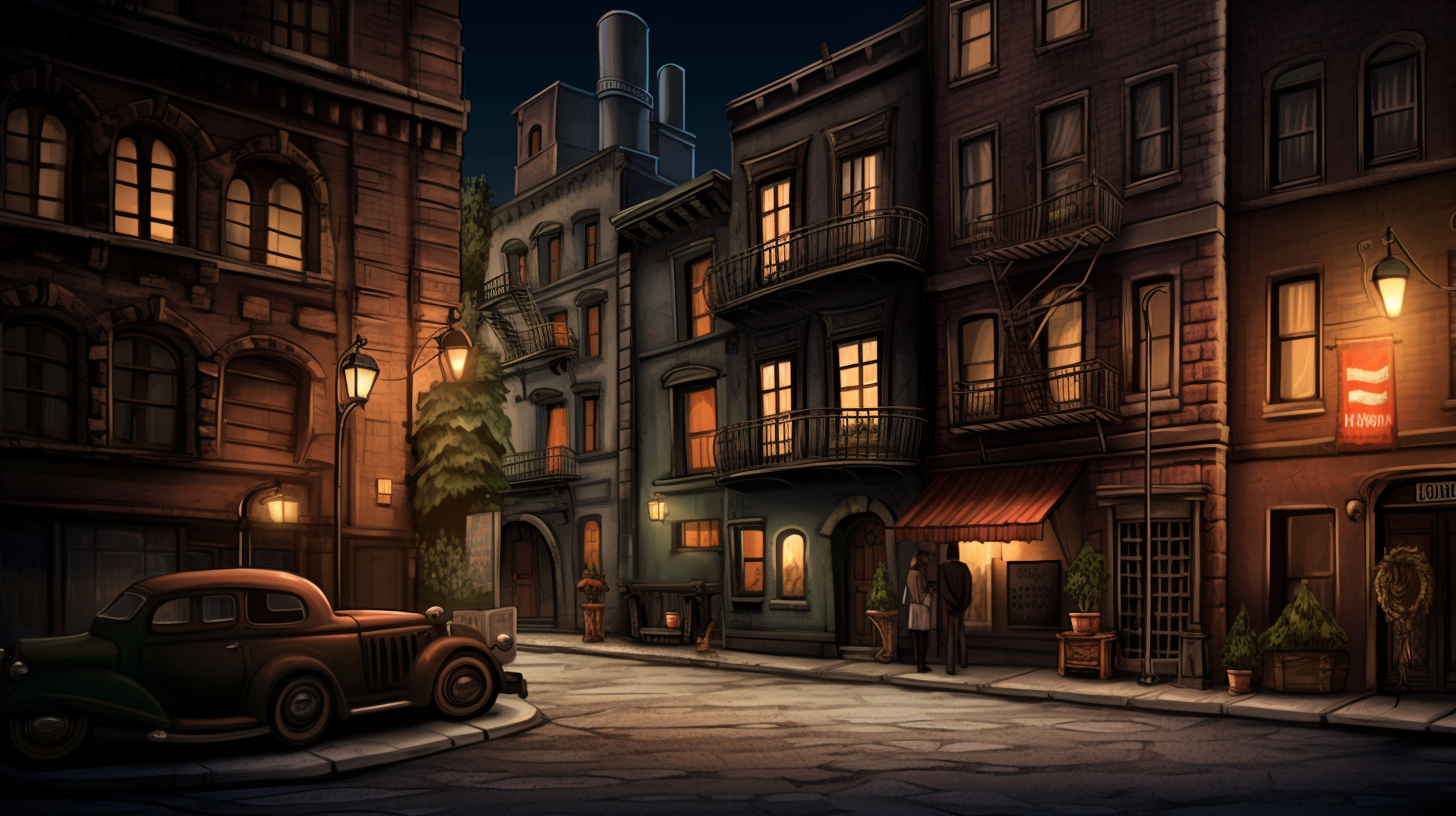 Mafia Themed City Street